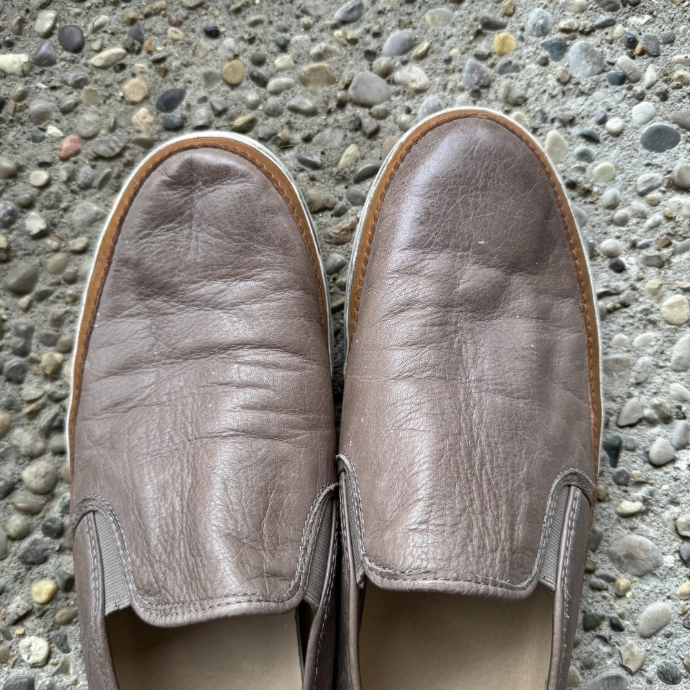 Frye Gavin Slip On Shoes Mens Size 11.5 Brown Leather Casual Loafers Sneakers - Picture 8 of 14